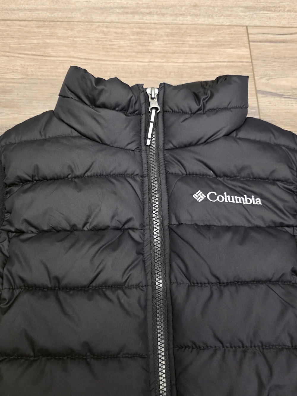 Columbia Powder Lite Black Puffer Vest Size XS 6/7